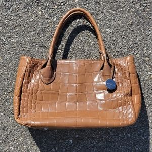 Croc Embossed Furla Bag